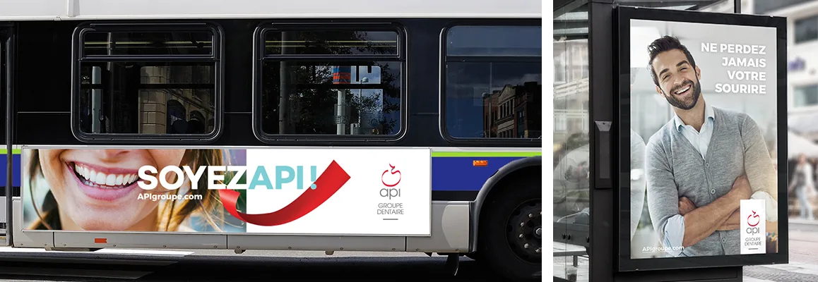 Ads on Laval buses and bus shelters