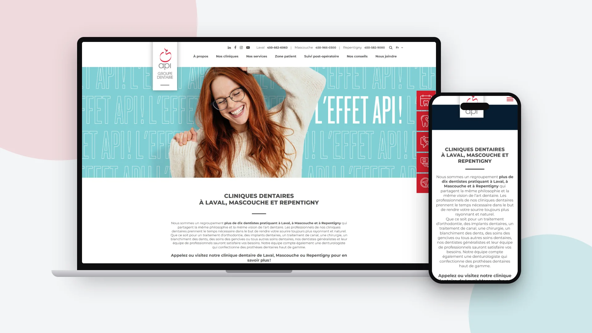 Website - Groupe dentaire API