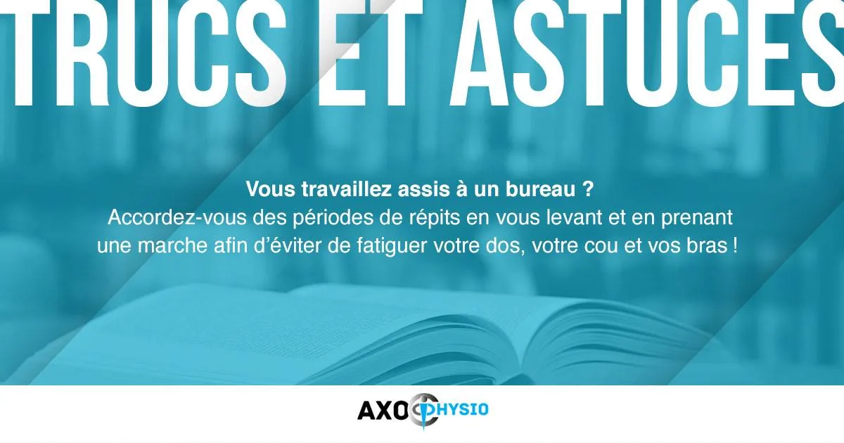Axo Physio “Tips and tricks” visual for office work
