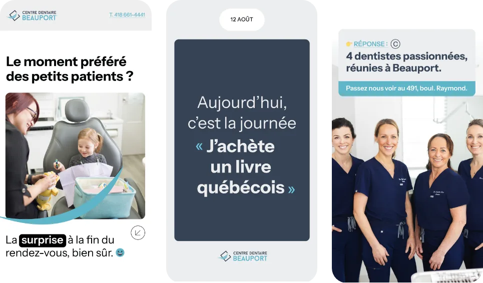 Social media - Centre dentaire Beauport