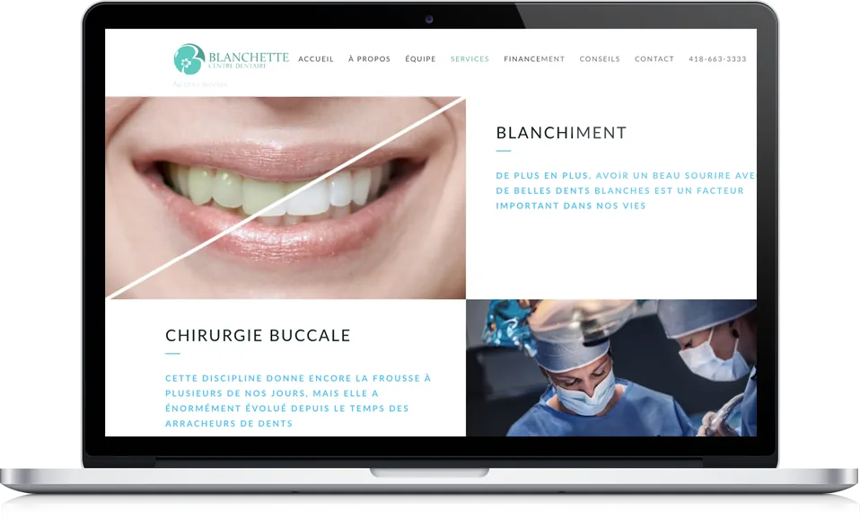 Centre dentaire Blanchette portfolio