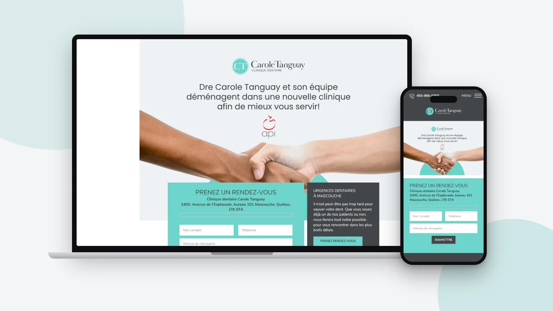 Website - Centre dentaire Carole Tanguay