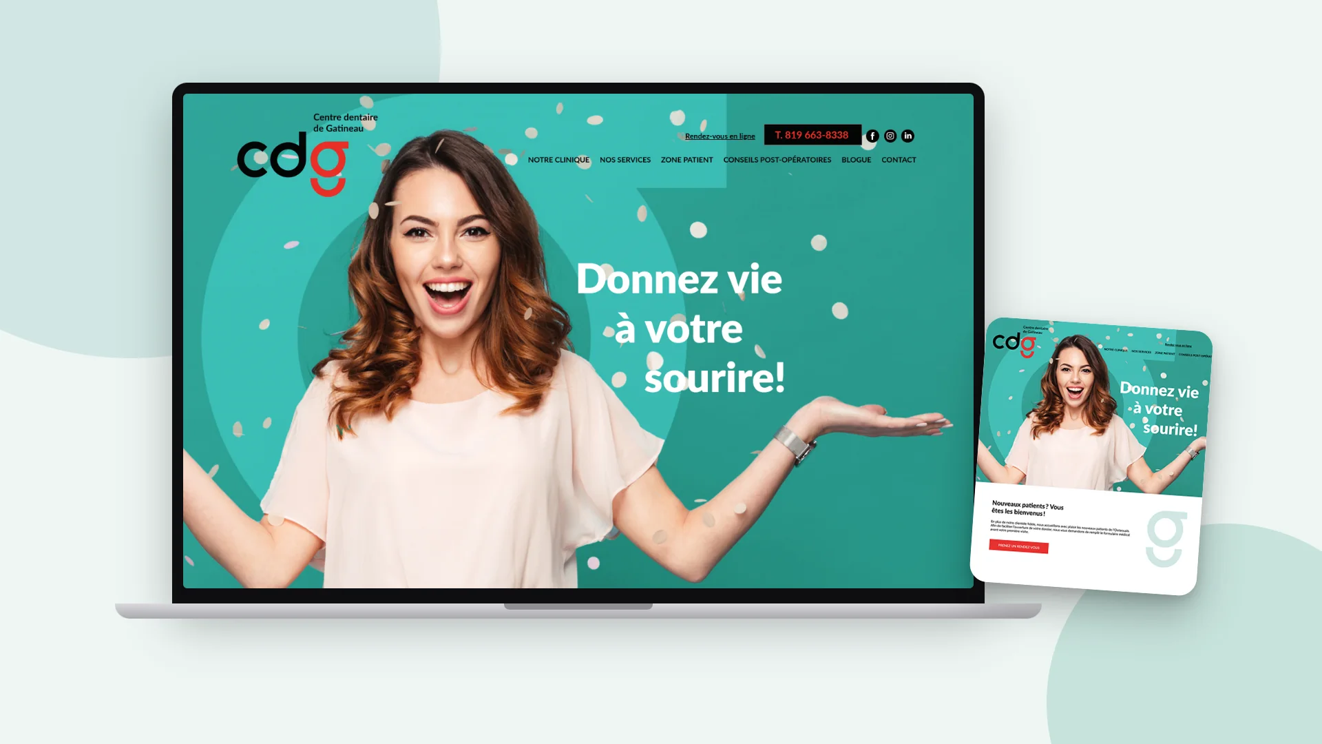 Site web - Centre dentaire de Gatineau