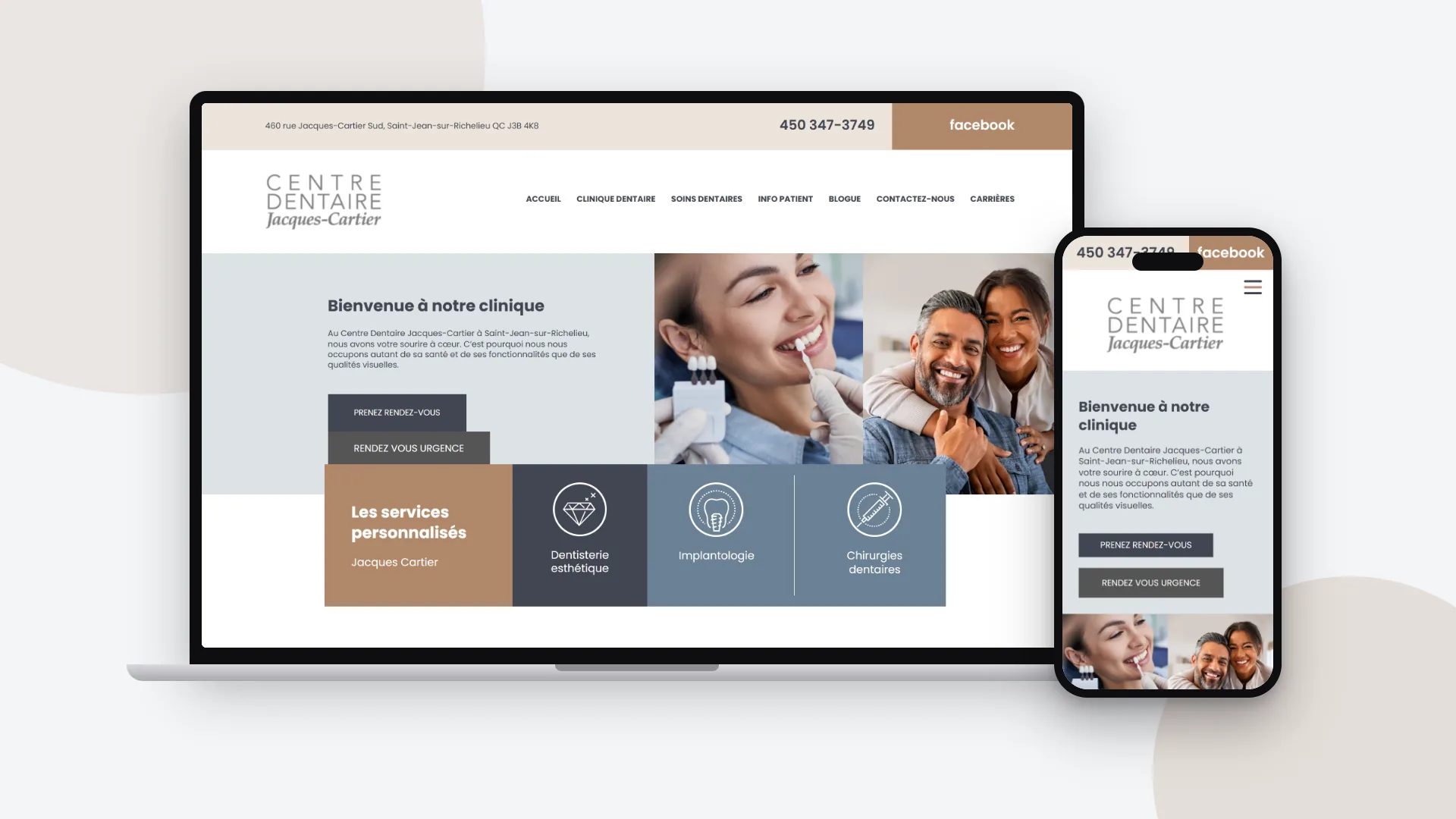 Site web - Centre dentaire Jacques-Cartier