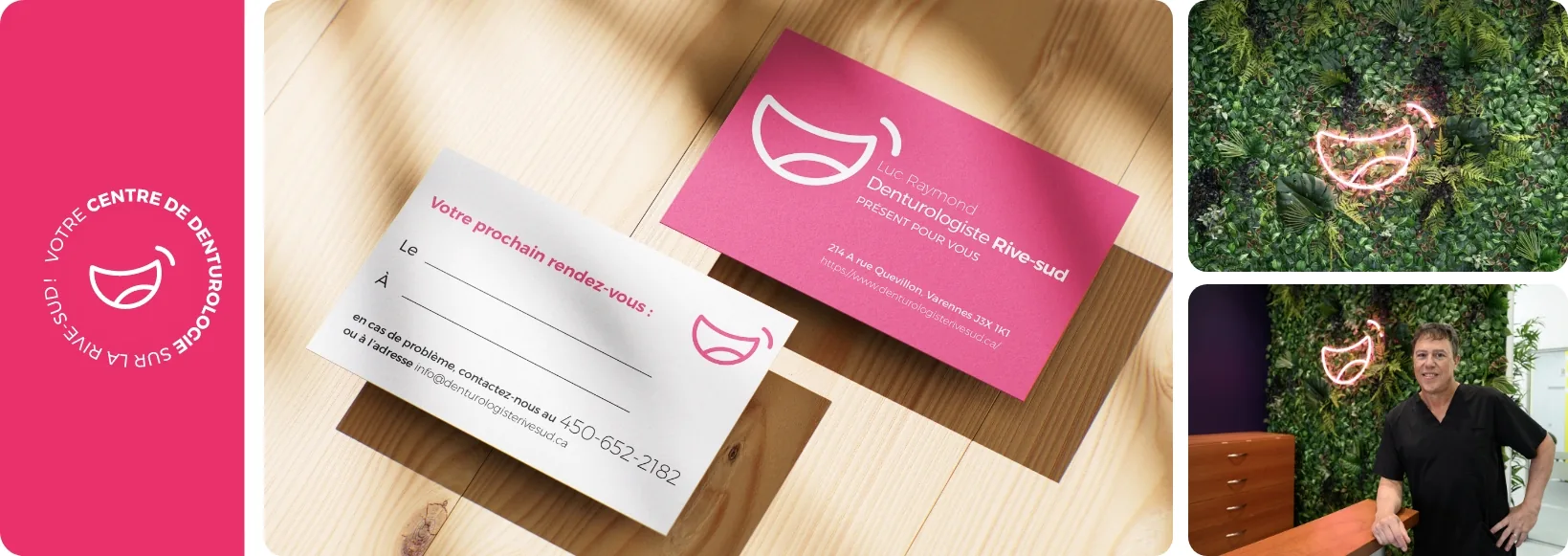 Visual identity - Clinique de Denturologie Rive‑Sud
