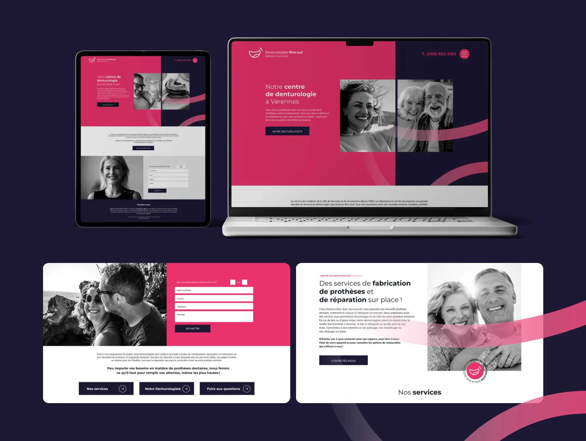 Website - Clinique de Denturologie Rive‑Sud