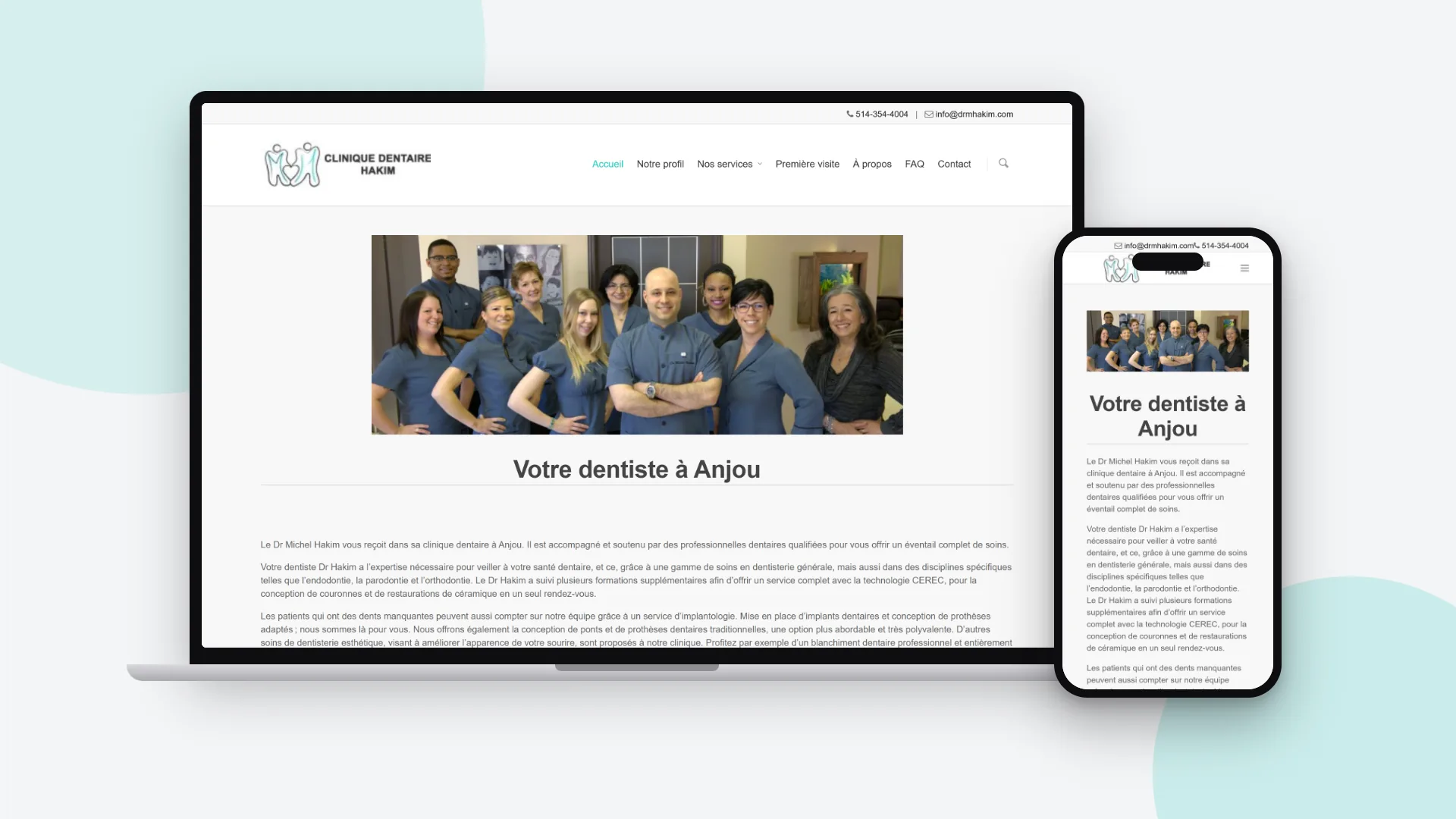 Website - Clinique dentaire Dr Michel Hakim