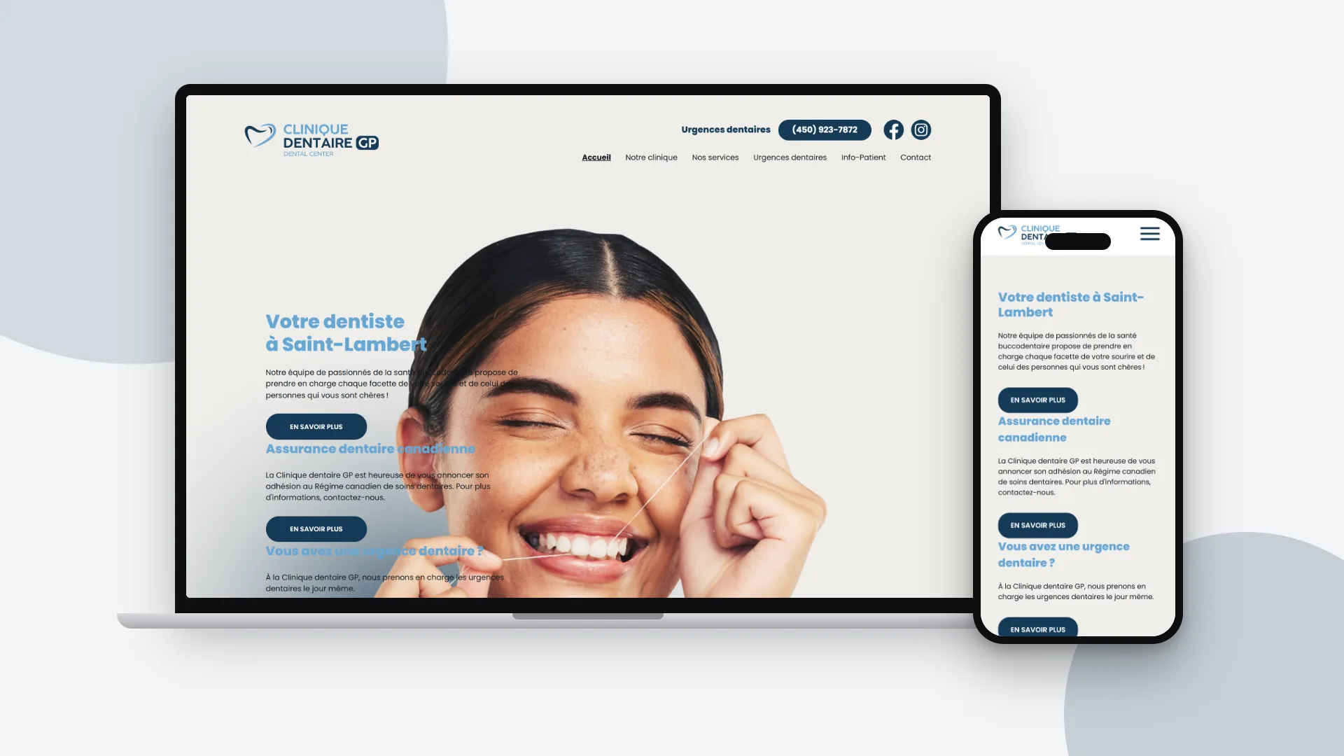 Website - Clinique dentaire GP
