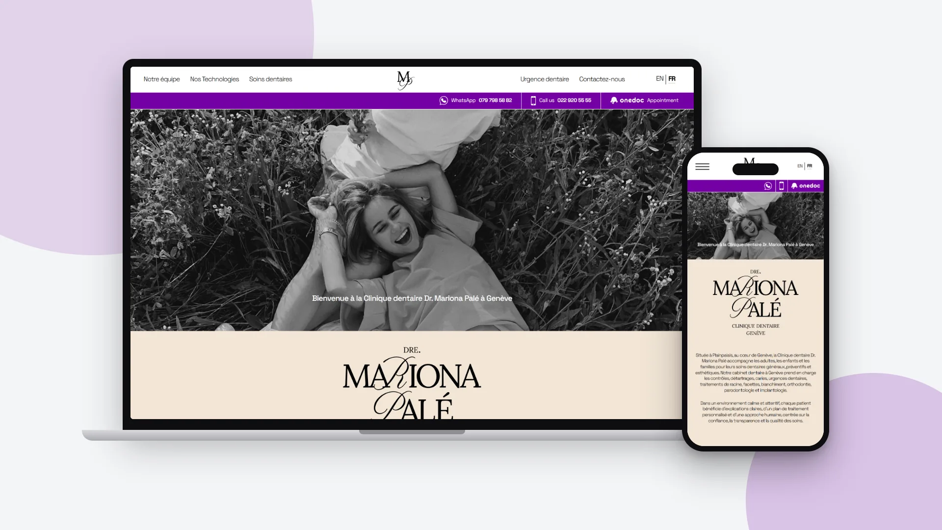 Website - Clinique dentaire Dr Mariona Palé