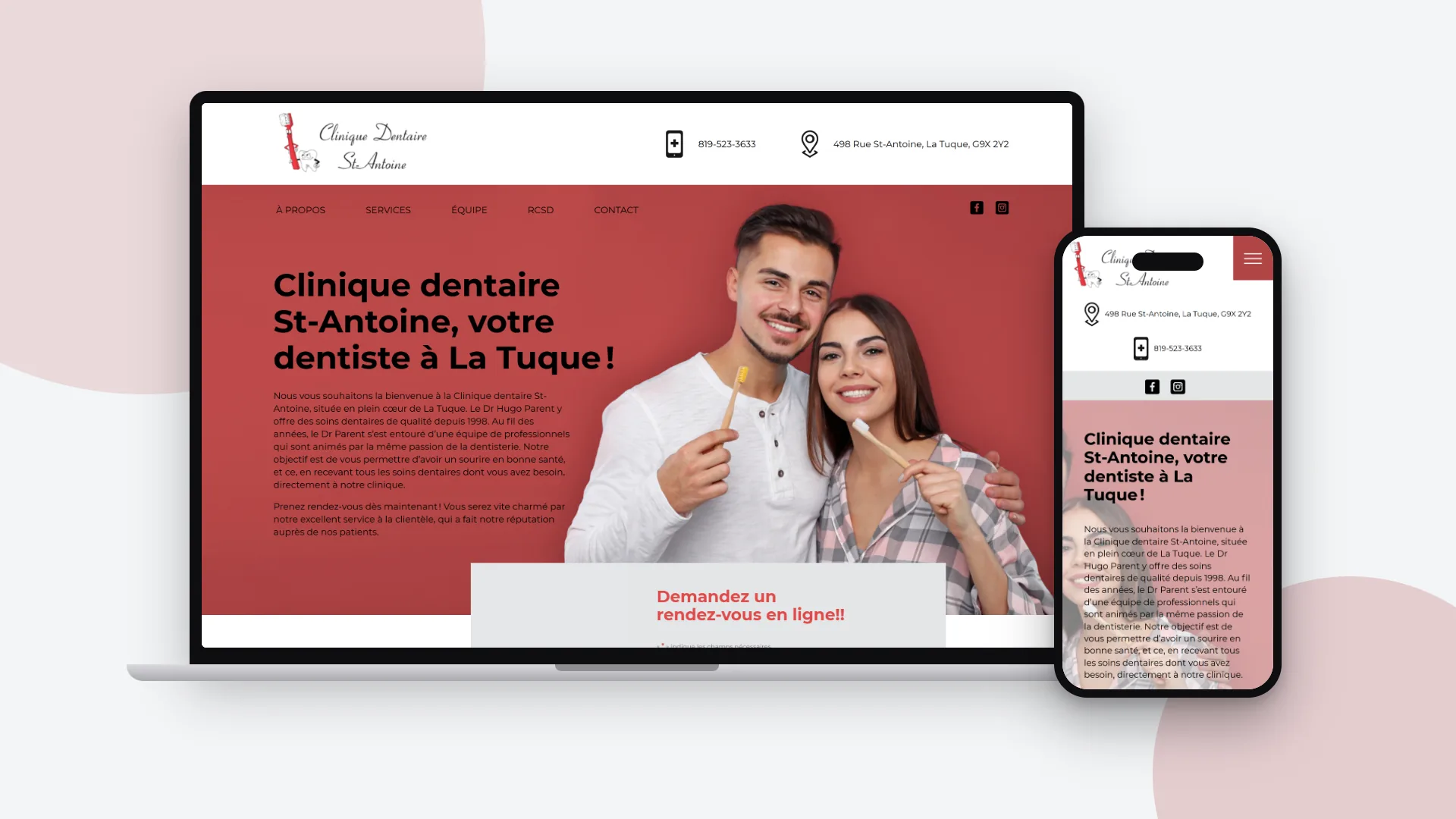 Website - Clinique dentaire St-Antoine