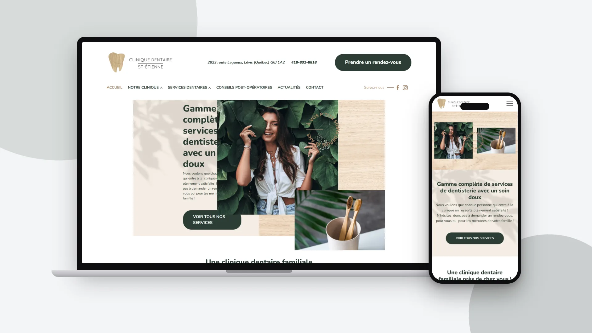 Website - Clinique dentaire St-Étienne