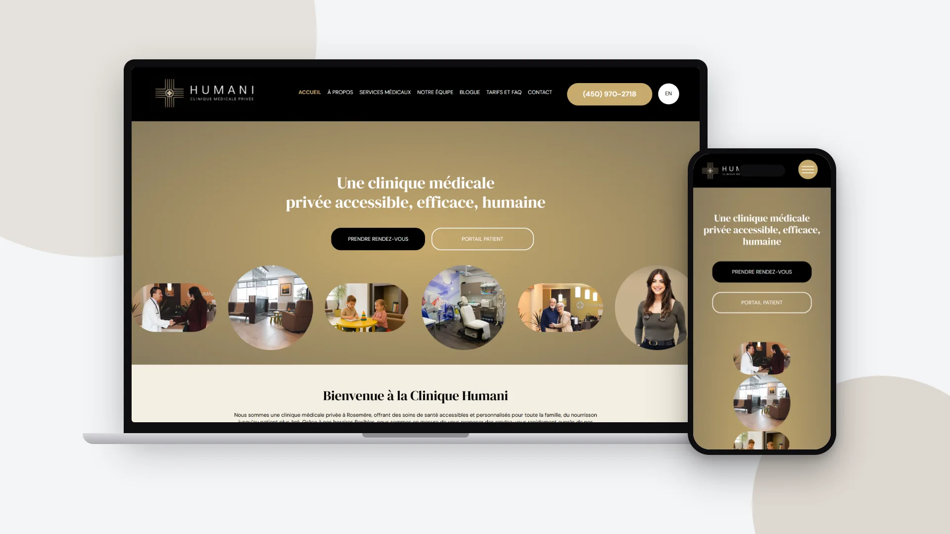 Website - Clinique Humani