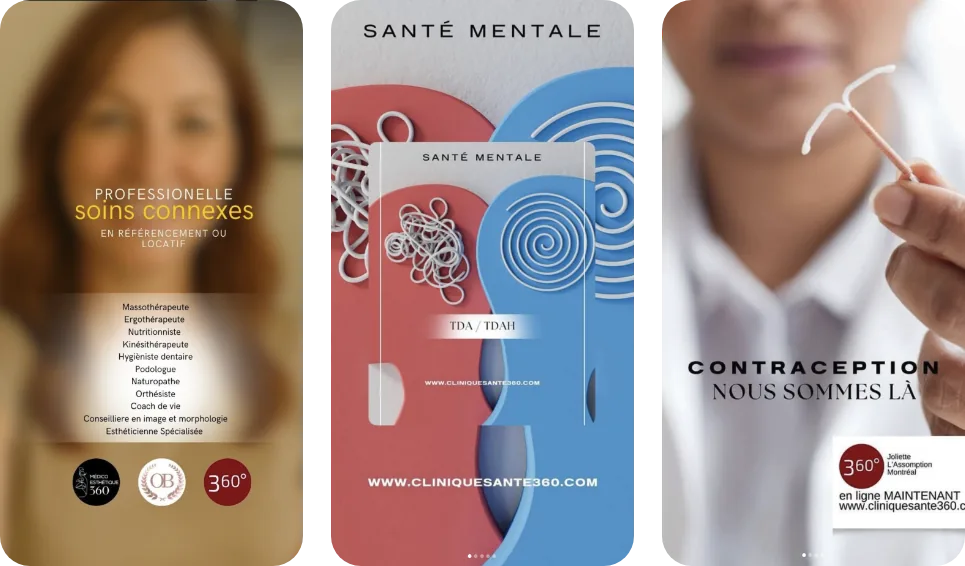 Campagnes numériques - Clinique Santé 360