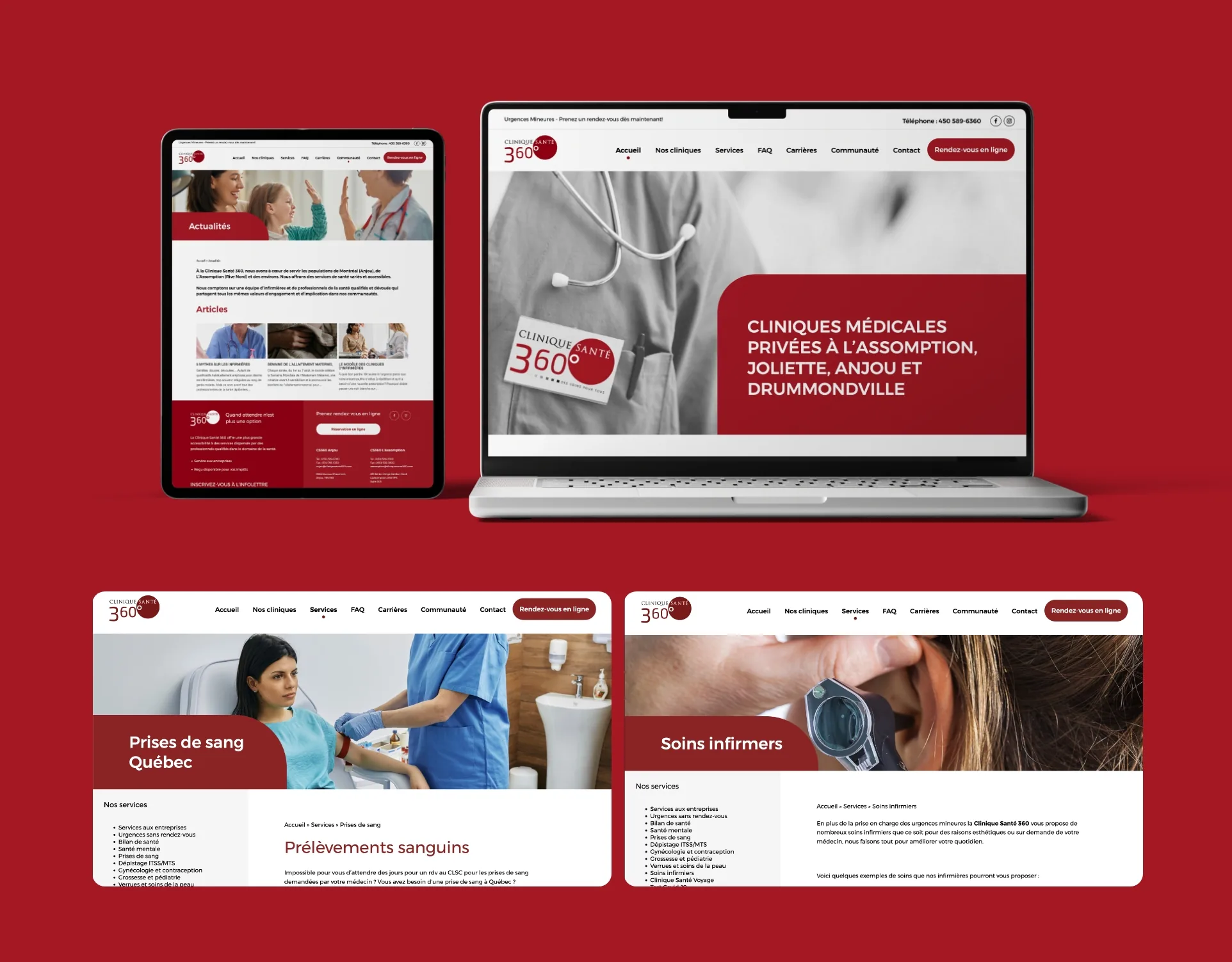 Site web - Clinique Santé 360