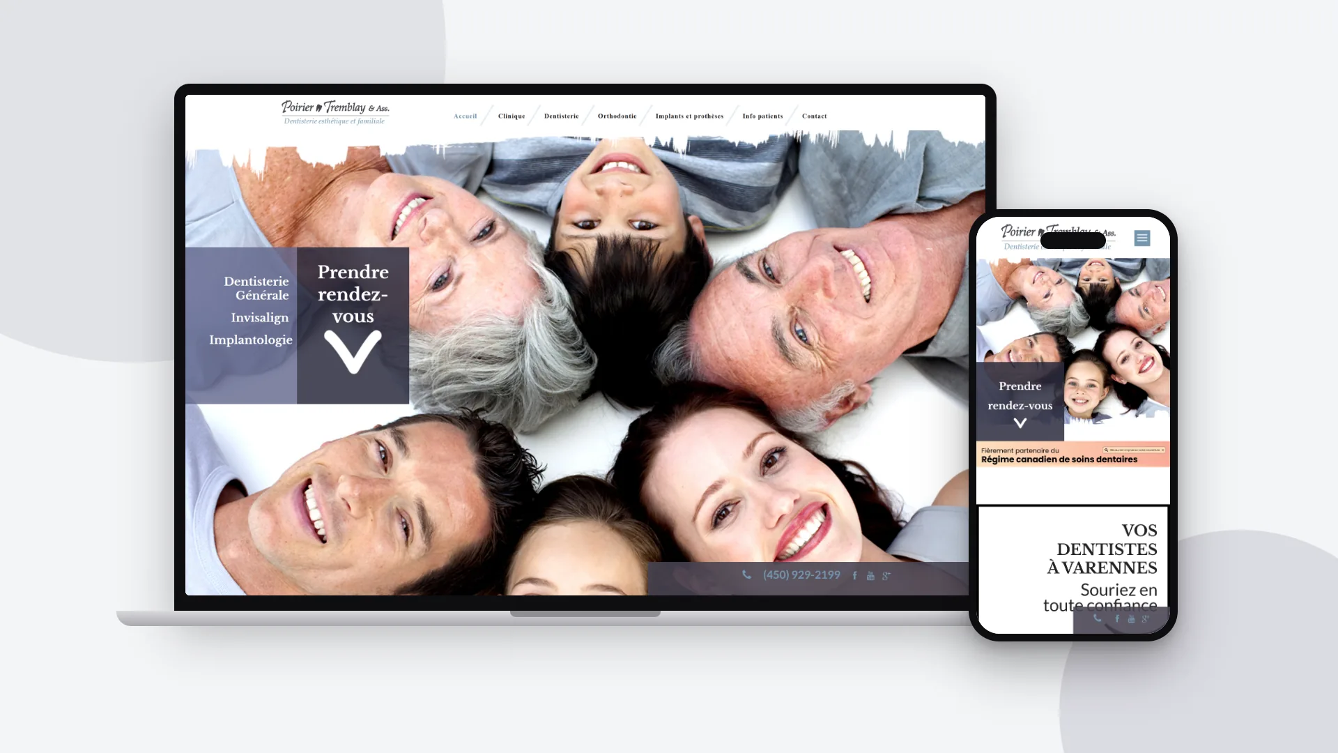 Website - Dentistes Poirier Tremblay