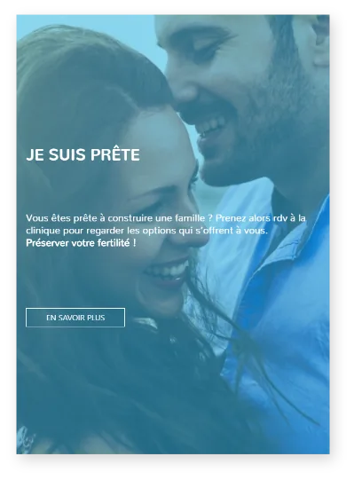 Futurovo “Je suis prête” mobile screen with an embracing couple