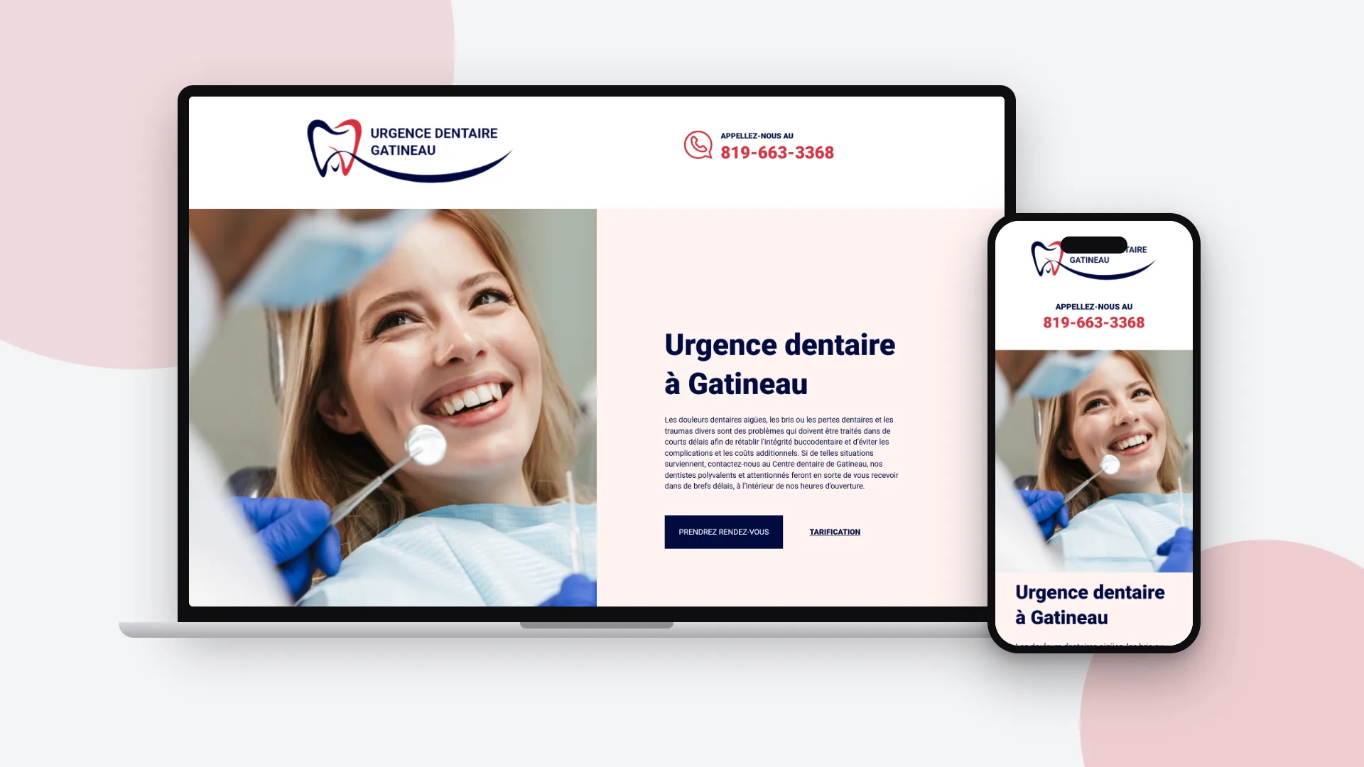 Site web - Urgence dentaire Gatineau